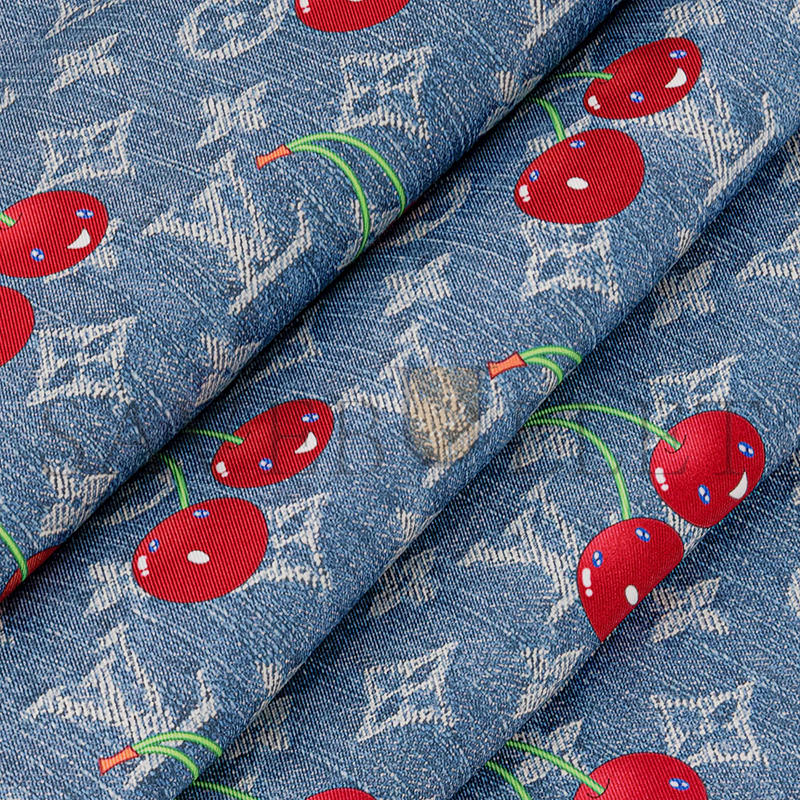 l0*is V*t0n murakami lv x tm denim cerise square 90 m96389 (90*90cm)